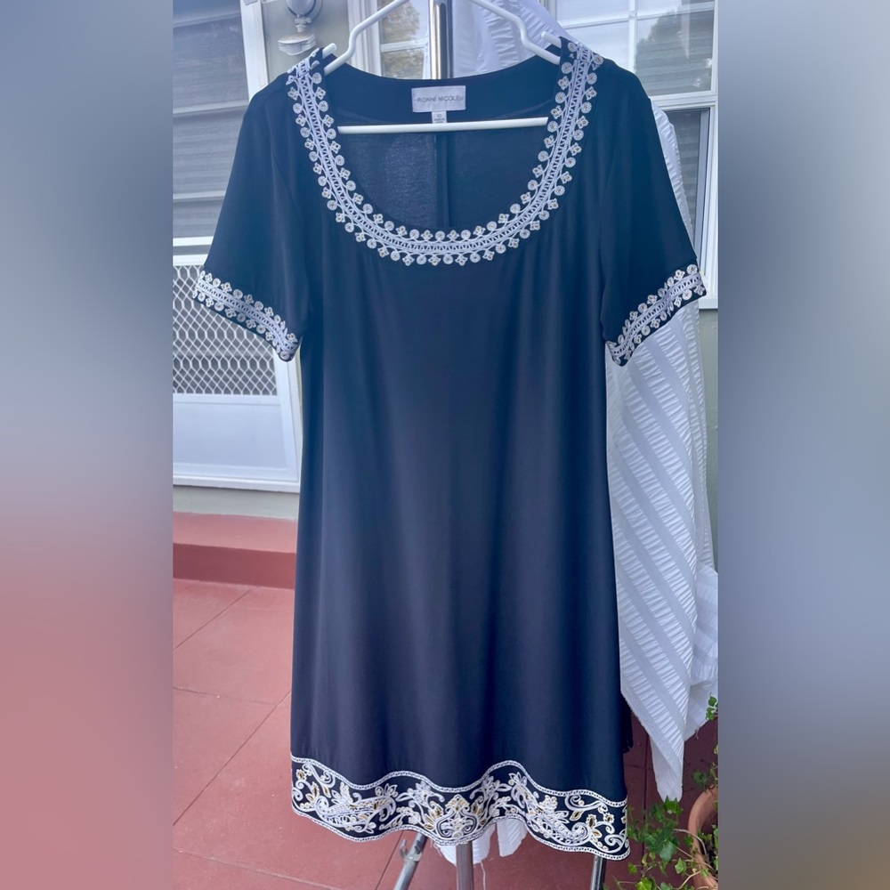 Black Dress Embroidered Dress